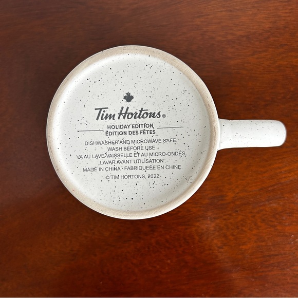 TIM HORTON'S Holiday Edition 2022 Coffee Mug Beige Speckled Tree - Picture 7 of 8